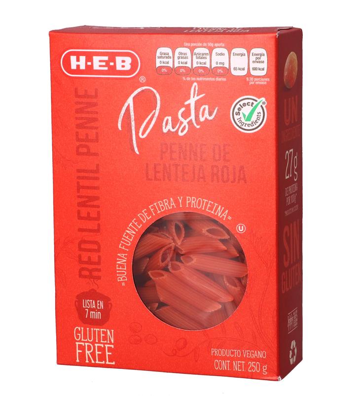 Heb Penne De Lenteja Roja Libre De Gluten 250 G
