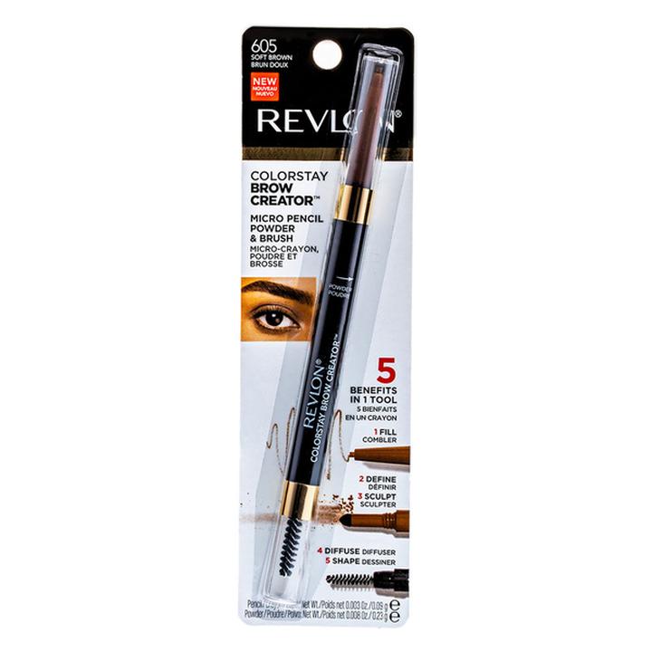 Delineador Para Cejas Revlon Colorstay Brow Creator Tono 605 Soft Brown .09 G