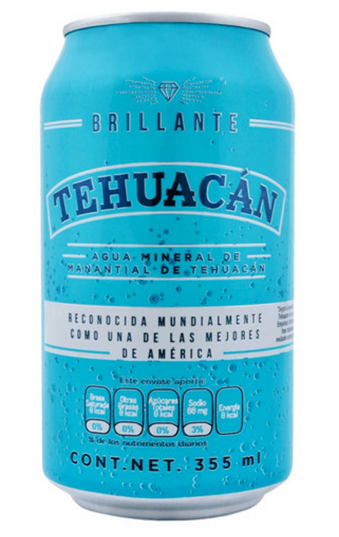 Agua Mineral Tehuacan 355 Ml Lata 1 Pz