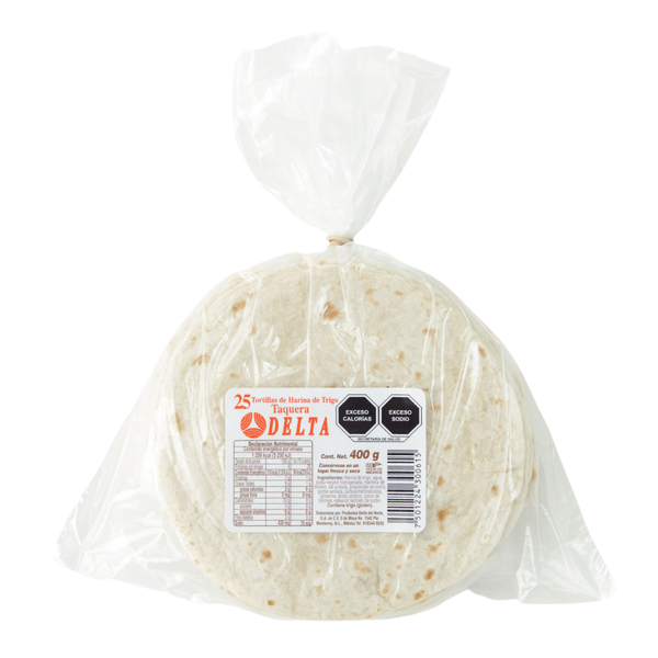 Delta Tortilla De Harina Taqueras 400 G