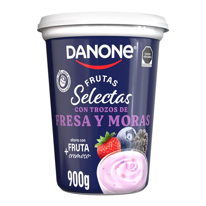 Yoghurt Danone Frutas Selectas Con Fresa Y Moras 900 G