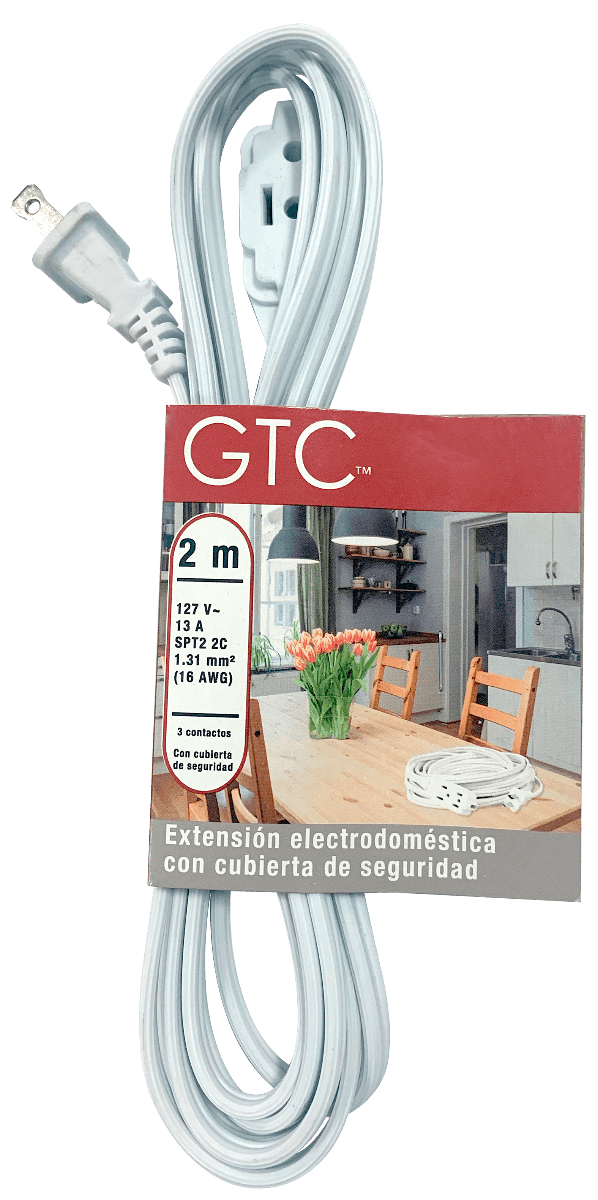 Extensión Eléctrica Con Cubierta De Seguridad 1 Pz