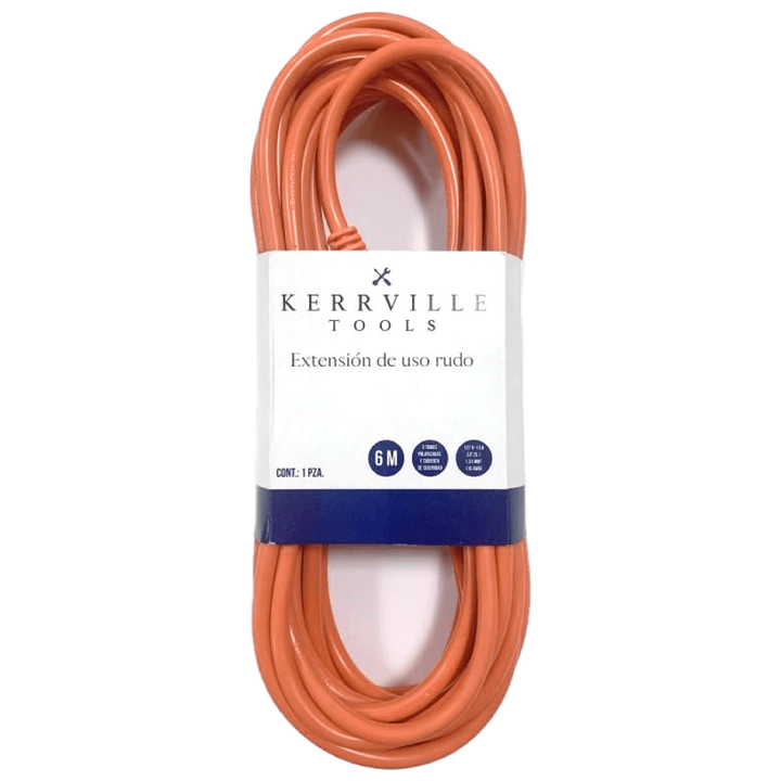 Kerrville Extensión Eléctrica Uso Rudo 6 M Calibre 16 Sjt 1 Pz