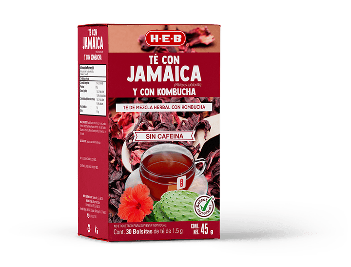 Té Herbal Con Jamaica Y Con Kombucha 1 Cj