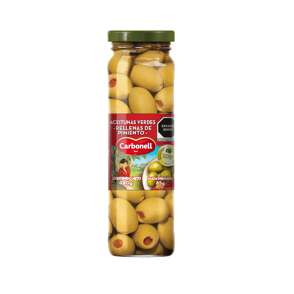 Aceitunas Verdes Rellenas De Pimiento 140 G