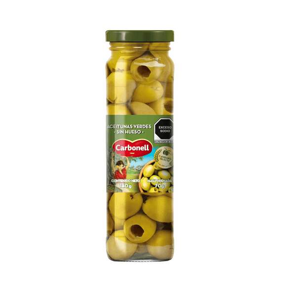 Carbonell Aceitunas Verdes Sin Hueso 140 G