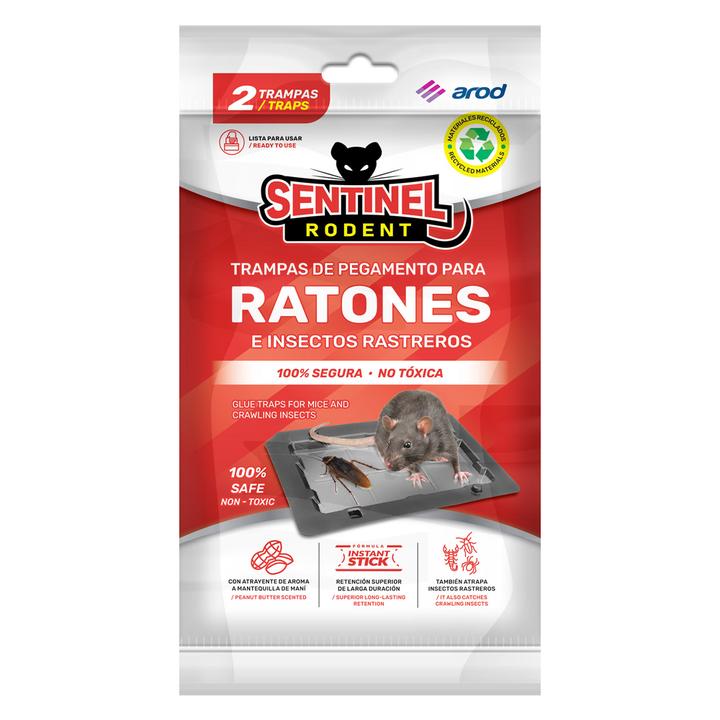 Sentinel Rodent Trampas De Pegamento Para Ratones E Insectos Rastreros