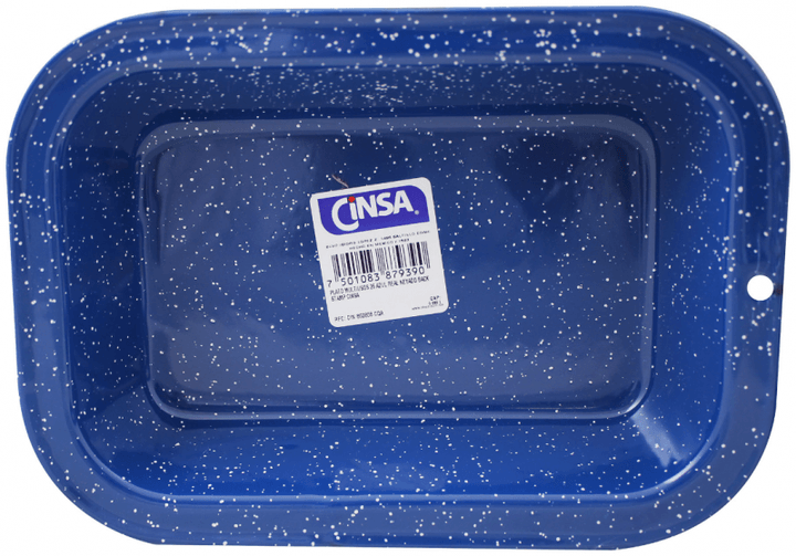 Charola Botanera Cinsa Peltre De Mesa Azul 1 Pz