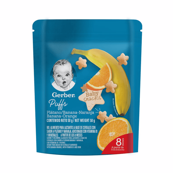 Snacks Puffs Etapa 3 Plátano Naranja Bolsa 50 G