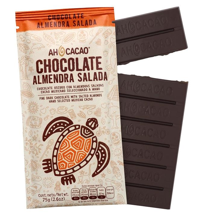 Chocolate Amargo Con Almendras 1 Pz