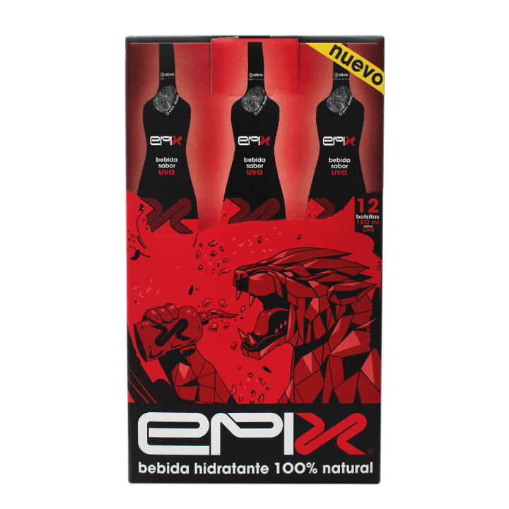 Epix 12 Pack Stand Up Pouch Uva 180 Ml