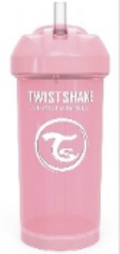 Straw Cup 360ml/12+M Rosa Pastel Vaso Entrenador 1 Ml