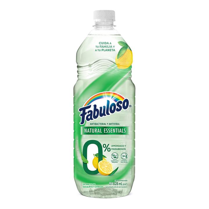 Palmolive Fabuloso Limpiador Líquido Multiusos Natural Eucalipto Y Cítricos 828 Ml