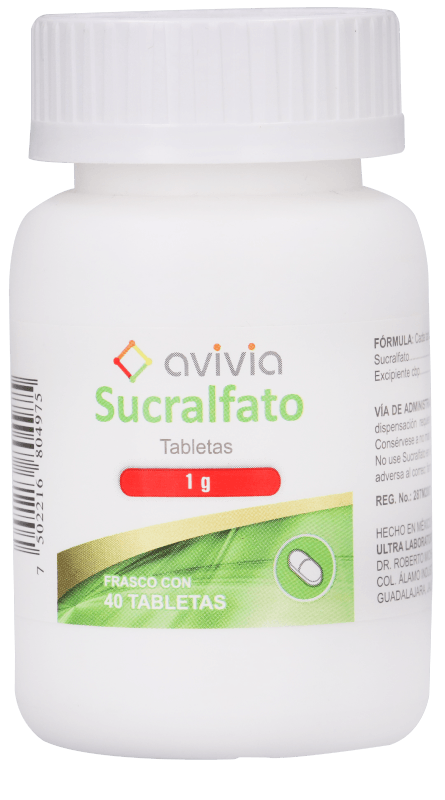 Sucralfato 1g 40 Tabletas 40 Pz