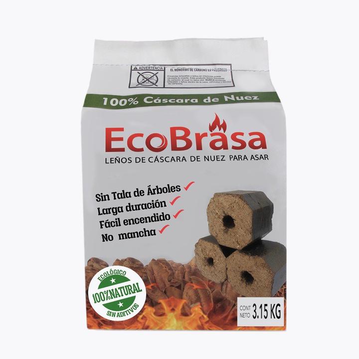 Leños De Cáscara De Nuez Para Asar 1 Pz