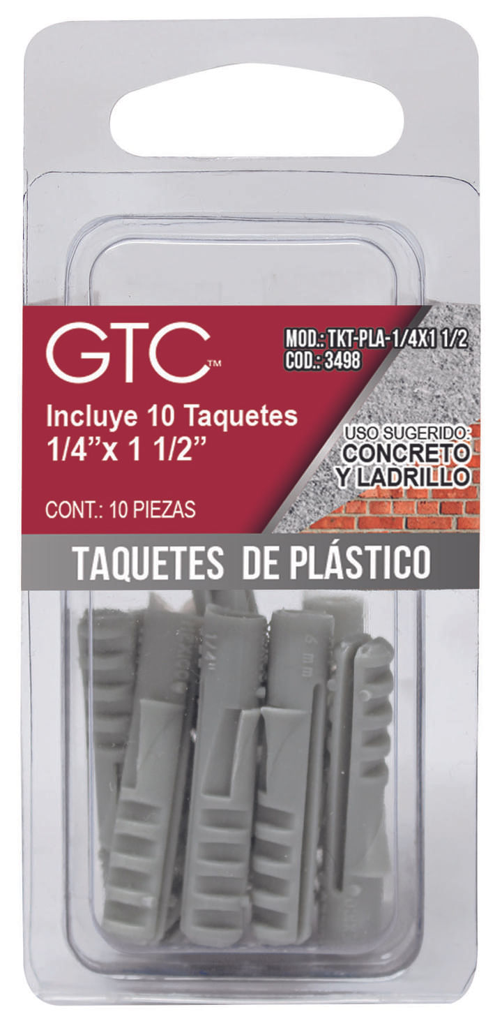 Taquetes De Plástico 1 Pz