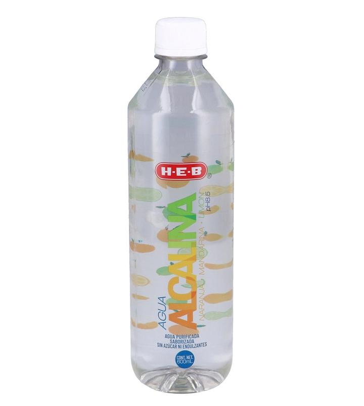 Agua Alcalina Naranja, Mandarina Y Limón 600 Ml