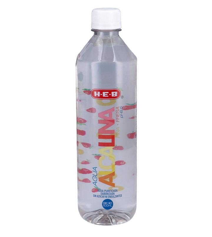 Agua Alcalina Piña Y Fresa 600 Ml