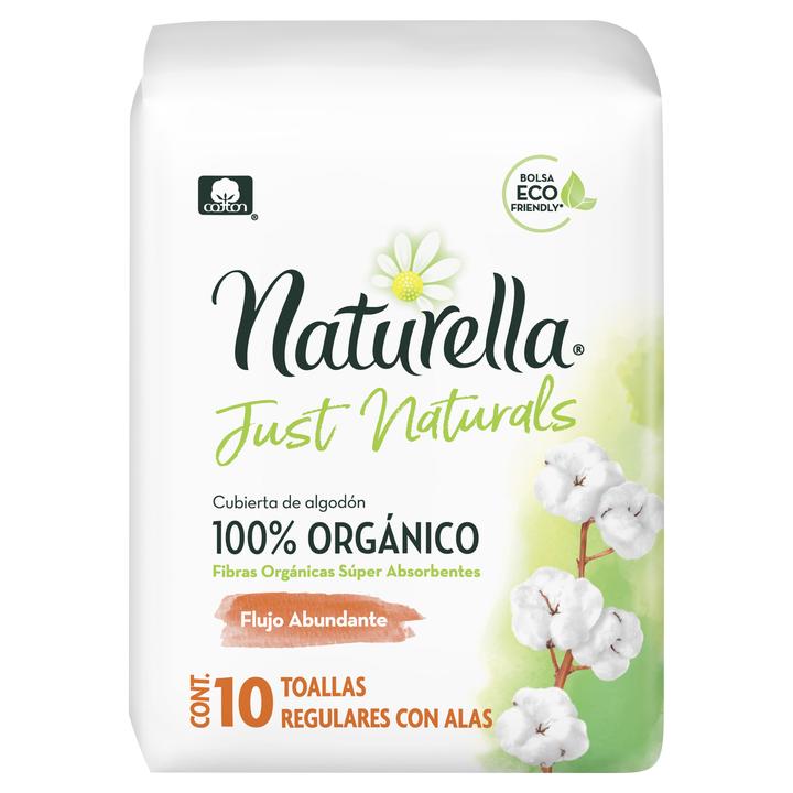 Toallas Femeninas Just Nat Dia 10 Pz