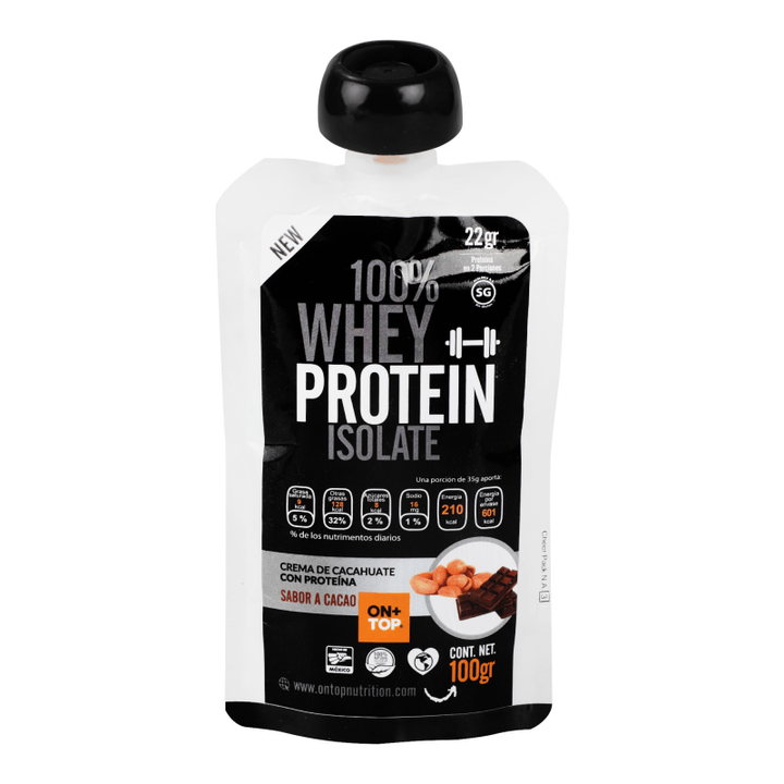 Ontop Crema De Cacahuate Cacao Whey 100 G