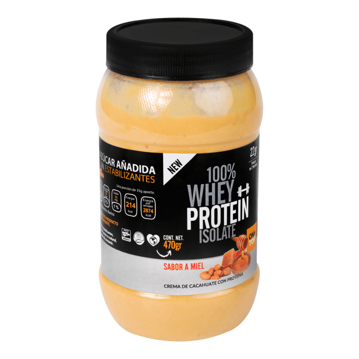 Ontop Crema De Cacahuate Miel Whey 470 G