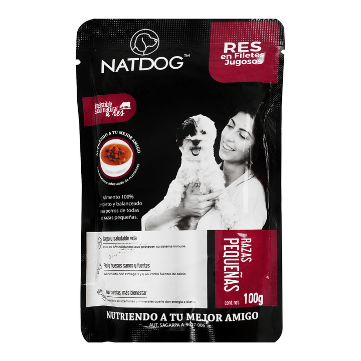 Alimento Humedo Pouch Razas Pequeñas Res 100 G