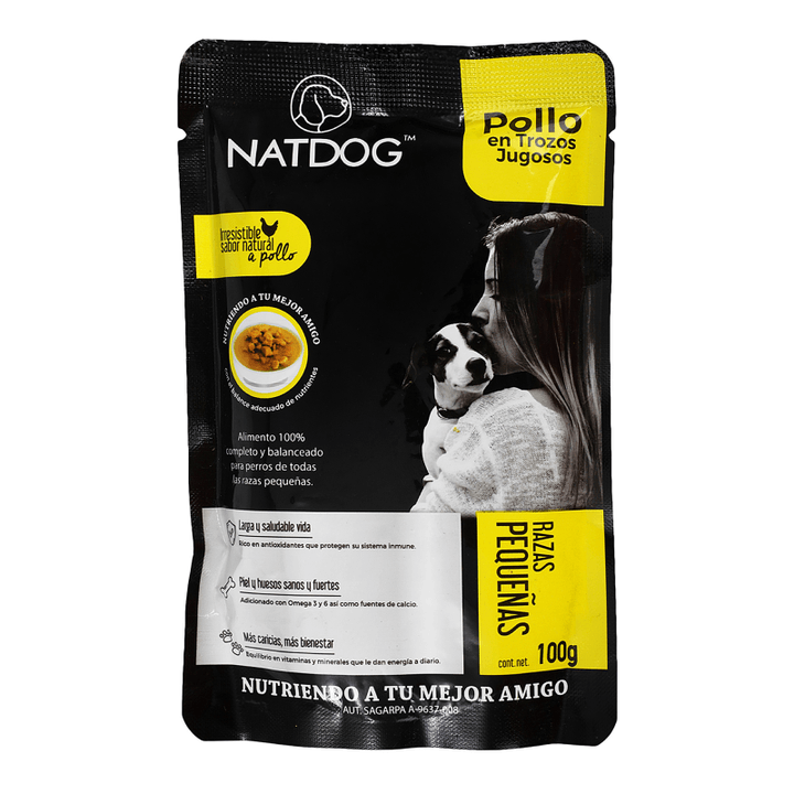 Alimento Humedo Pouch Razas Pequeñas Pollo 100 G