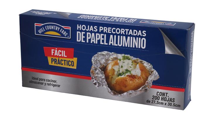 Hcf Papel Aluminio Hojas Precortadas Con 200 Pz