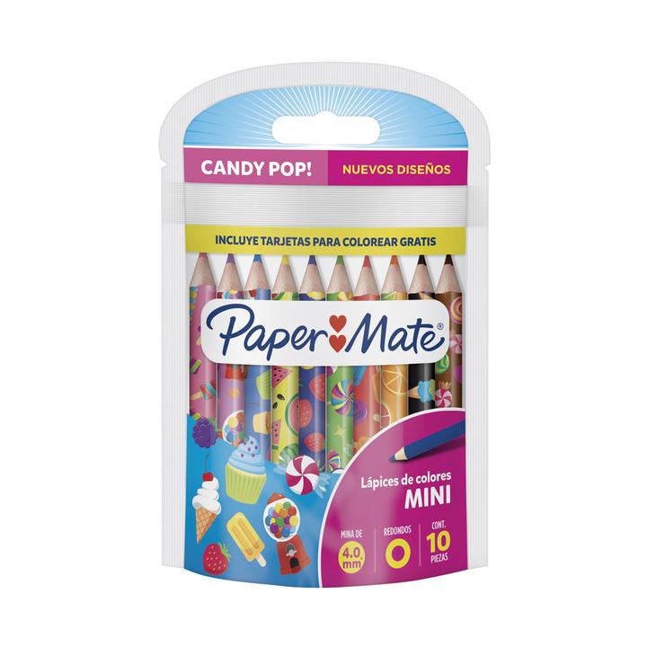 Colores Mini Candy Pop Tarjetas 10 Pz