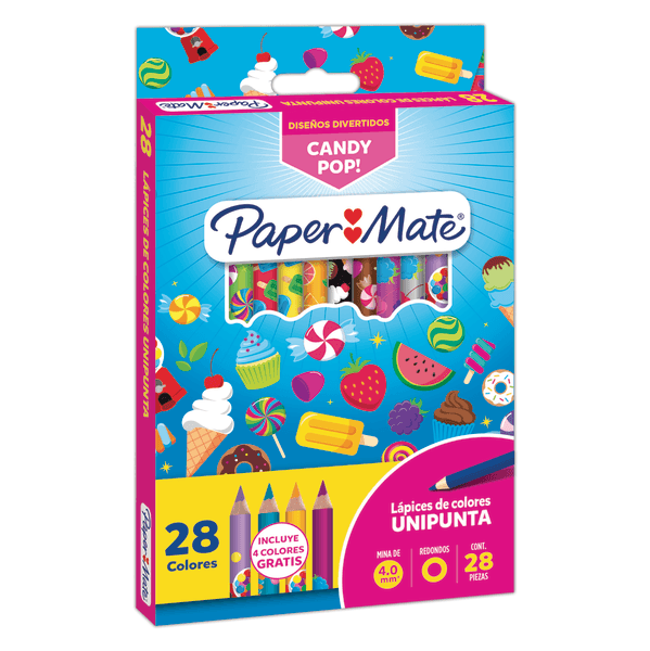 Colores Candy Pop Unipunta 28 Pz