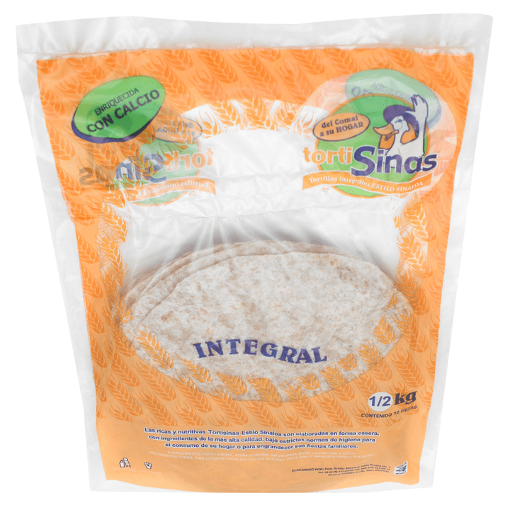 Tortilla De Harina Integral 12 Pz