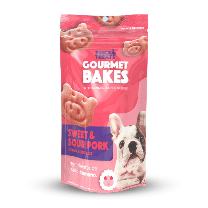 Botana Para Perros Gourmet Bakes Cerdo Agridulce 150 G