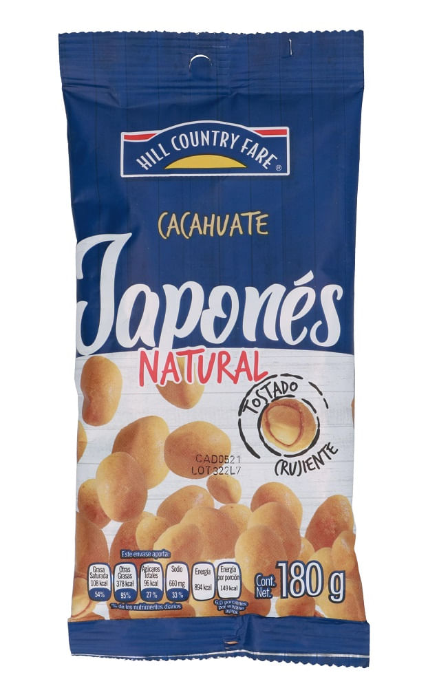 Hcf Cacahuate Japonés Natural 180 G
