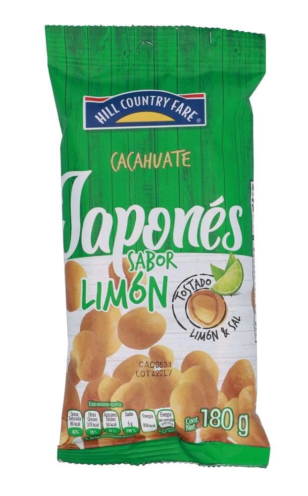 Hcf Cacahuate Japonés Sabor Limón 180 G