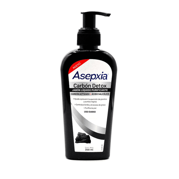 Asepxia Jabon Liquido Carbon Detox Anti-Imperfecciones 200 Ml