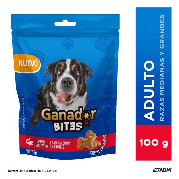 Ganador Premio Para Perros Bites Caramelo 100 G
