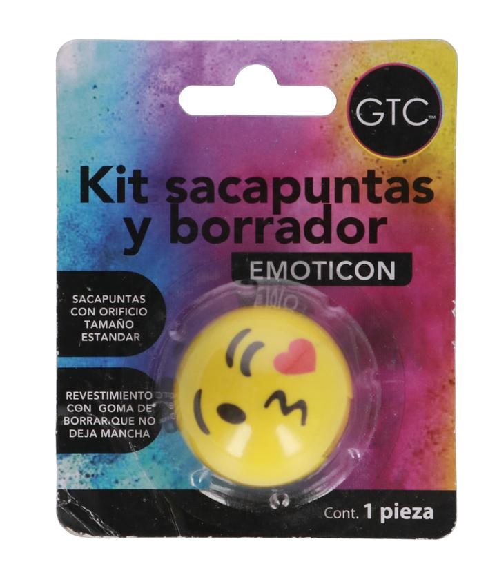Sacapuntas Orificio Estandar Diseño Emoticon 1 Pz