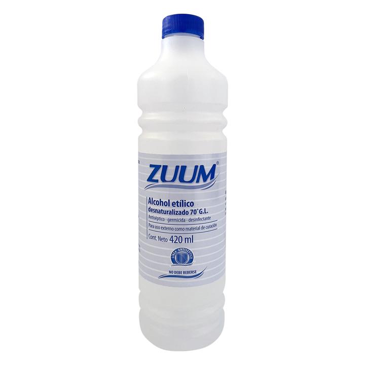Alcohol Etílico Desnaturalizado Zuum 420 Ml