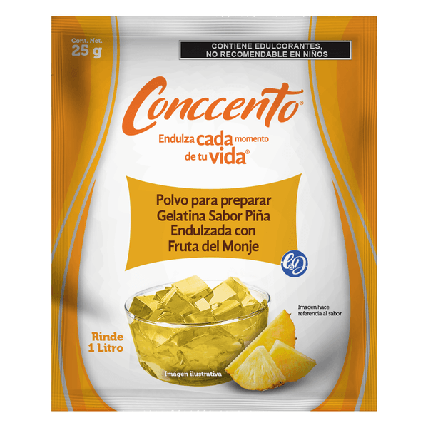 Gelatina Sin Azucar Piña Gelatina Endulzada Con 25 G