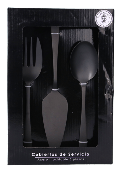 Cubiertos De Servicio 3 Piezas Plata 1 Pz