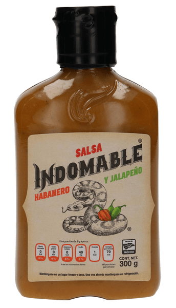Indomable Salsa De Habanero Jalapeño 300 G