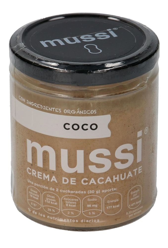 Mussi Crema De Cacahuate Coco 250 G