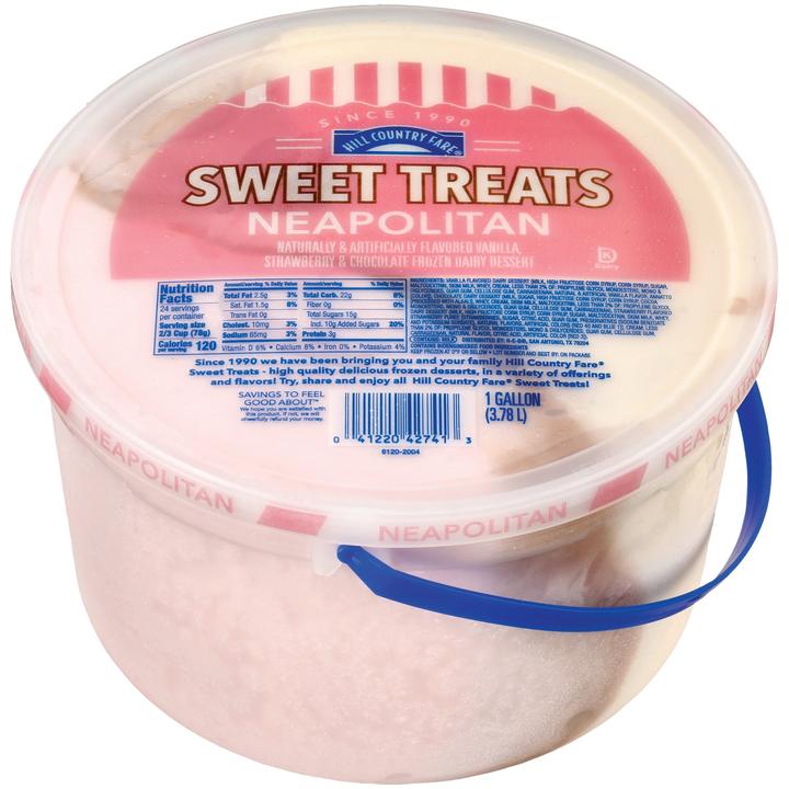 Hcf Helado Sabor Napolitano Cubeta 3.7 L
