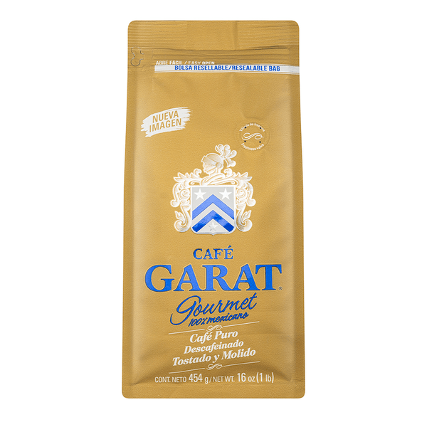 Garat Café Descafeinado Tostado Y Molido 454 G