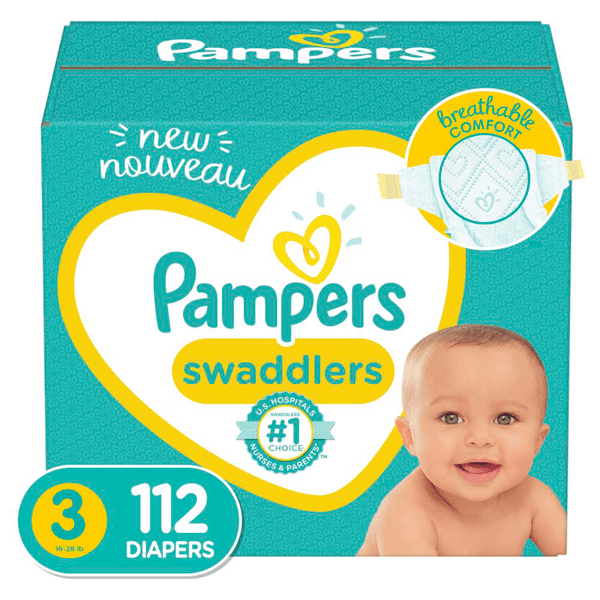 Pañales Pampers Swaddlers Etapa 3 112 Pz