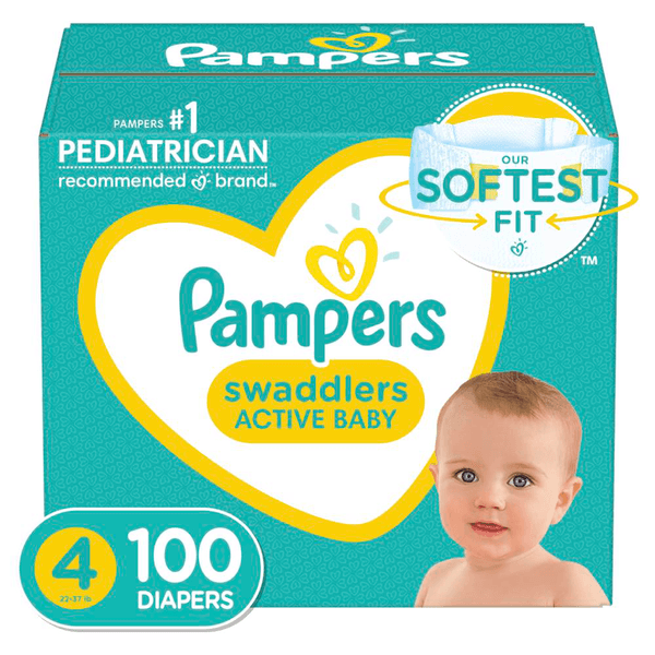 Pañales Pampers Swaddlers Etapa 4 100 Pz