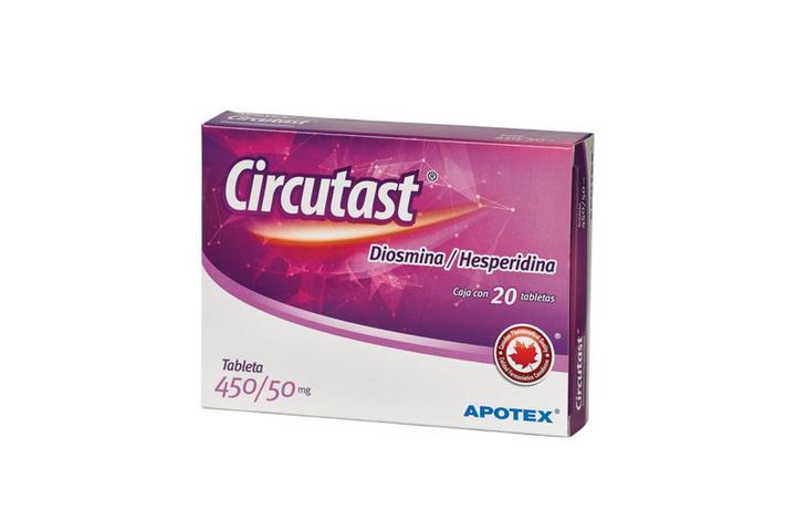 Circutast 450mg 20tab Diosmina Hesp Gen 20 Pz