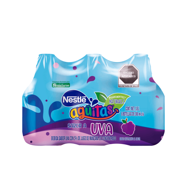 Agüitas Sabor Uva 6 Botellas