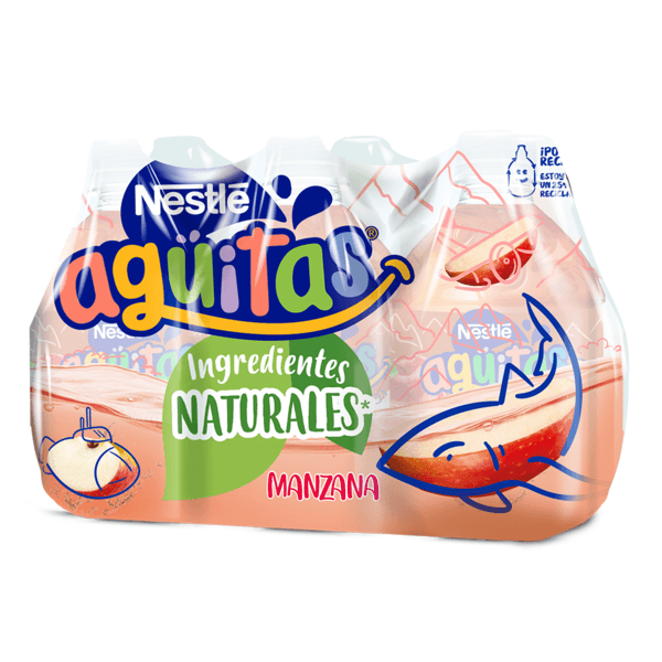 Agua Saborizada Sabor Manzana 6 Pack 1 Pz