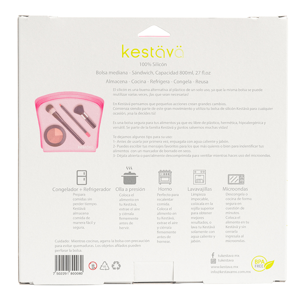 Bolsas Para Almacenar Silicon Reusable 1 Pz